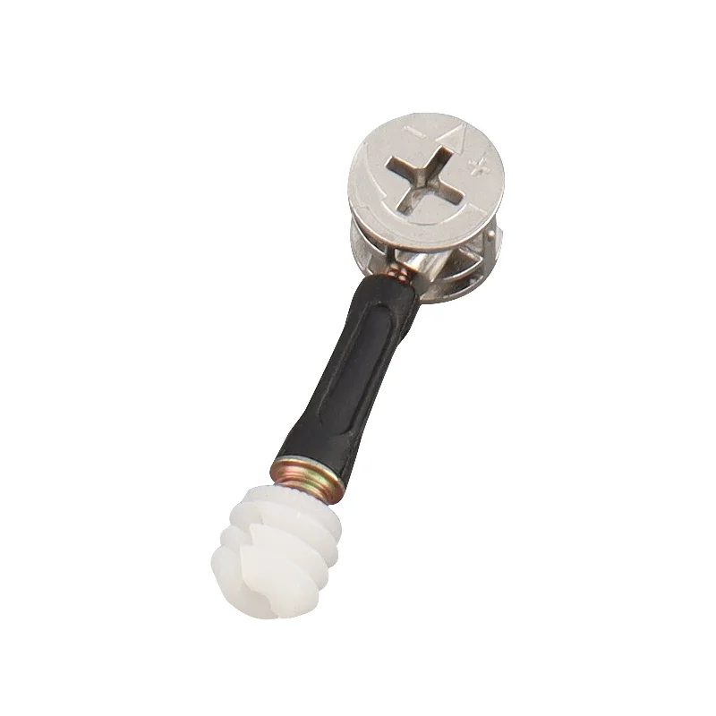 Vis d'Assemblage Meuble 3-en-1 (Boulon + Cam + Goujon) pour Armoire, Étagère, Panneau – Fixation Démontable 100ps - Photo