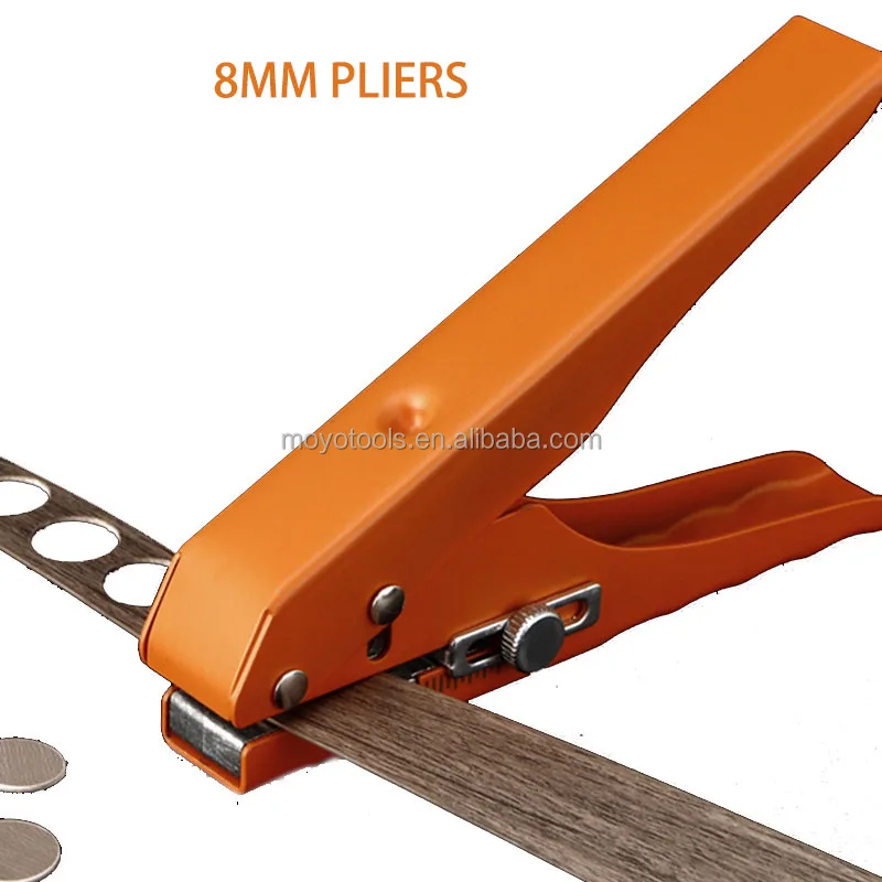 Pince Perforatrice Manuelle Ajustable 8mm/10mm pour Cache-Vis / Bouchons – Outil de Poinçonnage de Bandes de Chant pour Menuiserie - Photo