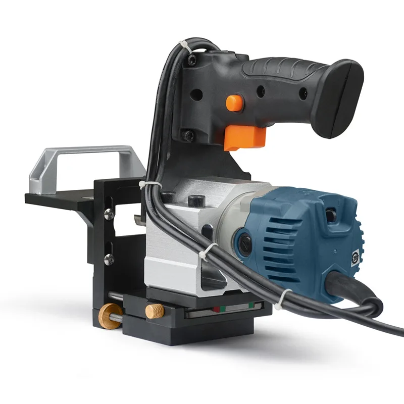 Fraiseuse Défonceuse 2-en-1 de Menuiserie pour Trous Latéraux et Connecteurs Invisibles (Kit Complet) - Photo