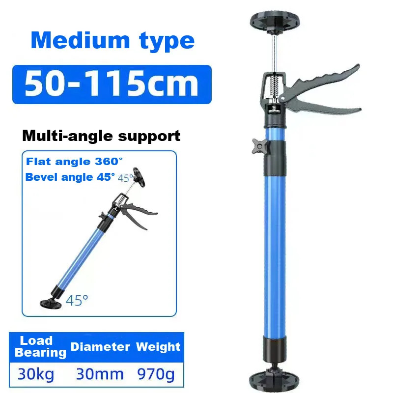 Vérin de Support  2pcs  Télescopique pour Plaque de Plâtre, Cabinet et Carrelage | Outil de Levage et de Maintien Rapide | Hauteur Réglable (Charge 90kg) - Photo