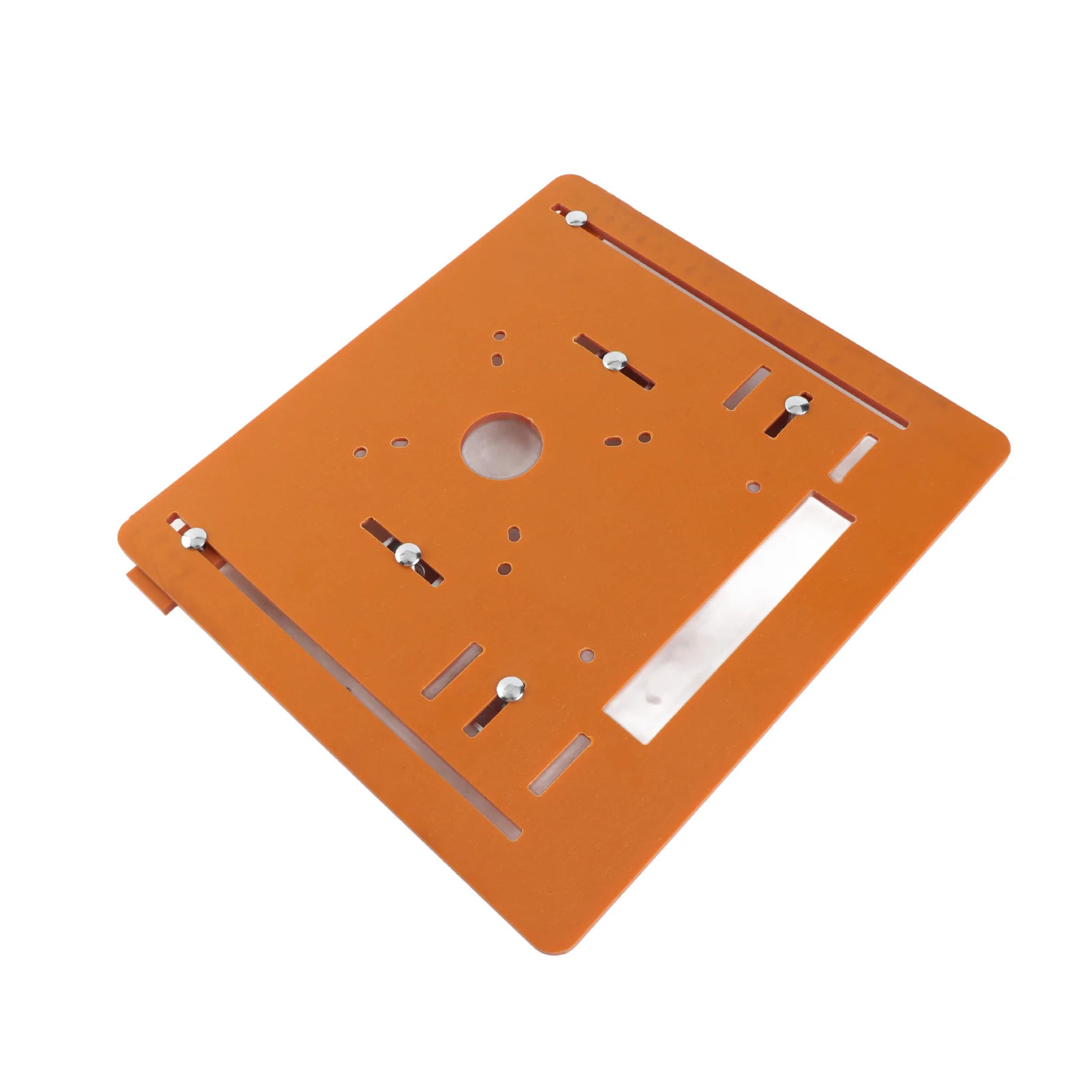 Plaque de Base Multifonctionnelle pour Machine à Découper / Défonceuse de Menuiserie, Guide d'Angle Réglable. - Photo