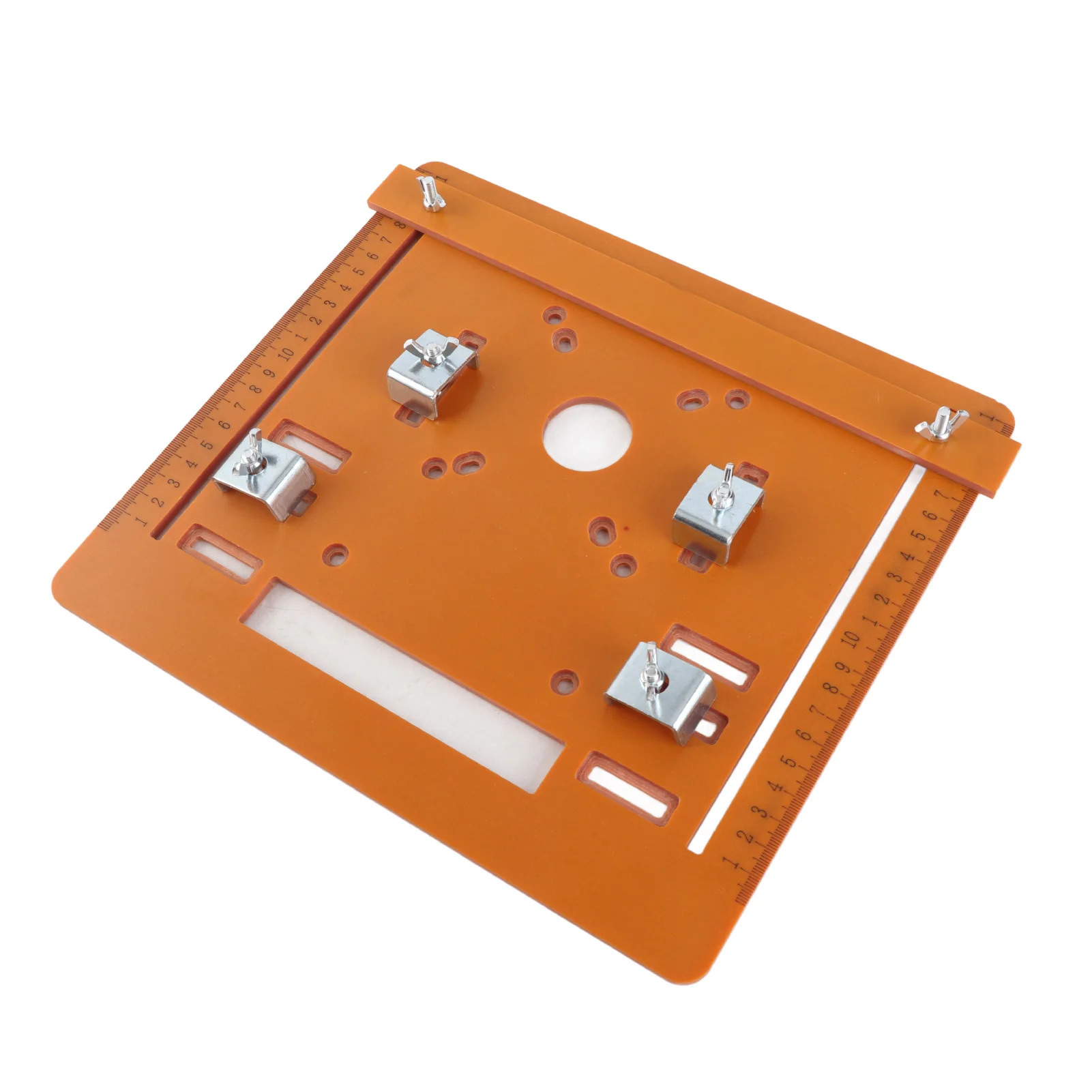 Plaque de Base Multifonctionnelle pour Machine à Découper / Défonceuse de Menuiserie, Guide d'Angle Réglable. - Photo