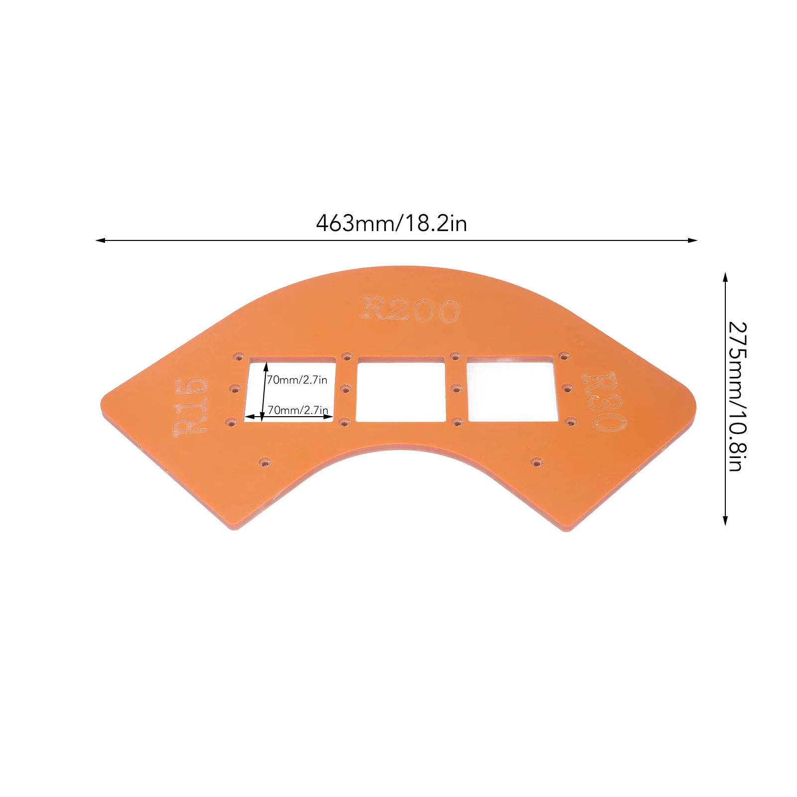 Gabarit de Rayon (Radius Jig) pour Défonceuse - R15, R30, R200 - Menuiserie - Photo